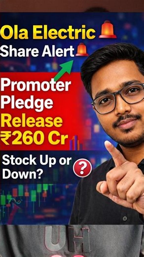 Ola Electric Share Alert 🚨 Promoter Pledge Release ₹260 Cr | Stock Up or Down? #OlaElectric #shorts