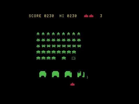 Space Invaders DOS. A clone for the original IBM PC (made in 2024)