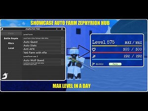 ZEPHYRION HUB AUTO FARM SHOWCASE | BEST GPO SCRIPT 2023