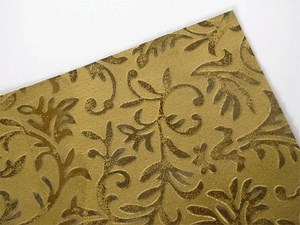 Heat Embossed Background with the Cuttlebug