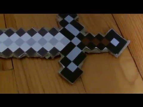 Minecraft réalisation #1 "l'épée en carton"