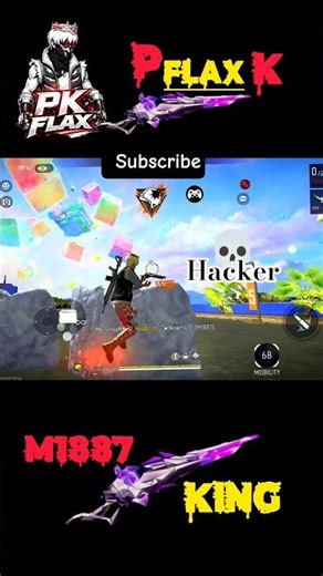 📢hacker on 1v1 ☠️👈 #pkflax #shorts #freefire #gaming