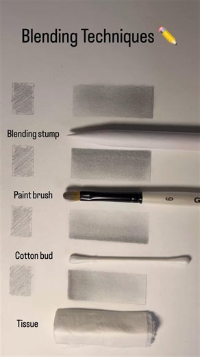 Blending techniques in graphite ✏️Which one do you prefer? #drawingtips #graphitedrawing #artshorts