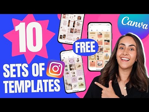 10 Irresistible FREE Sets of Canva TEMPLATES for INSTAGRAM 🌟