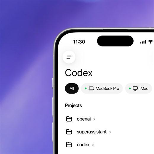 兄弟们！终于！Codex可以在App上用了这次是直接装进ChatGPT App把电脑端的Codex和ChatGPT App都更新一下，就能在手机上链接电脑端了（比如Mac，Macmini等..）在手机上派活，巨方便！我最近的主力Agent就是Codex，干活太稳了而且手机和电脑端完全同步，基本上是实时的。立马就用起来了，现在就在出租车上，掏出手机就派活😄，爽～图二只是展示实时同步
