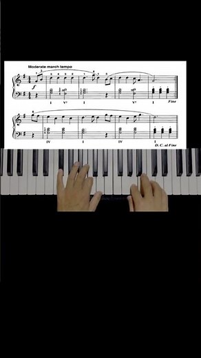 The Marine's hymn. Alfred's basic adult piano course level one p72 #piano #pianolessons