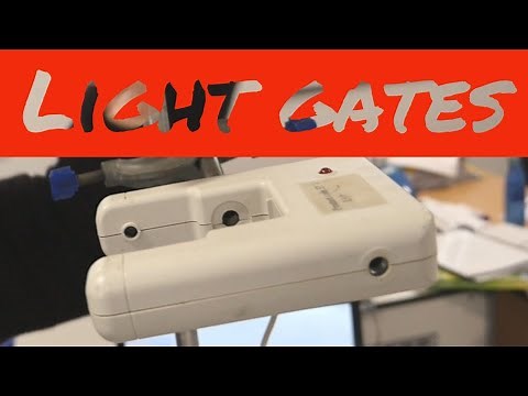 How to use light gates to measure g by free fall. (Gravitational acceleration) GCSE and A Level