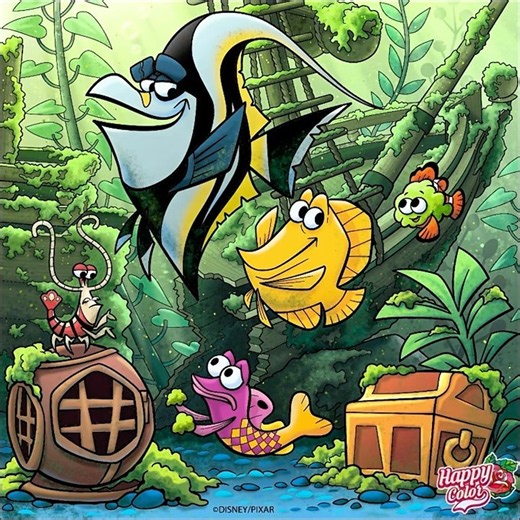 Finding Nemo: Tank Gang – Gill & Shipwreck Friends