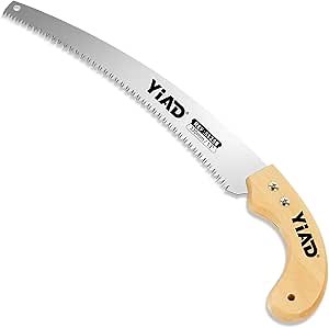 Hand Pruning Saw, 13" Curved Blade Handsaw, Hunting Saw Gardening Hand Tools Wood Working Tools, Tree Branch Cutter Wood with Hanging Scabbard for Tree Trimming Woodworking Hunting Camping