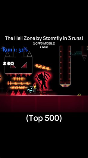 Mastering The Hell Zone in Geometry Dash