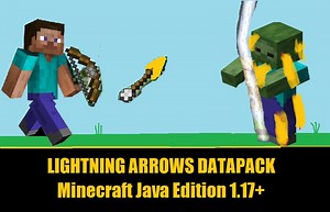 Lightning Arrows Datapack Minecraft Data Pack