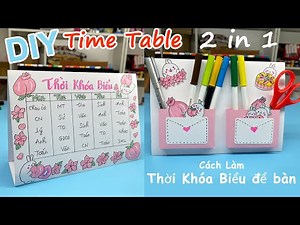 How to make a Cute Peach Timetable | How To Make A Time Table | DIY Study Schedule | Liam Channel