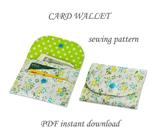 Mini Card Wallet Sewing Pattern | Card Holder Pattern | Three Pocket Wallet PDF Sewing Pattern | Beginner Friendly Sewing Tutorial Cw004 - Etsy Canada