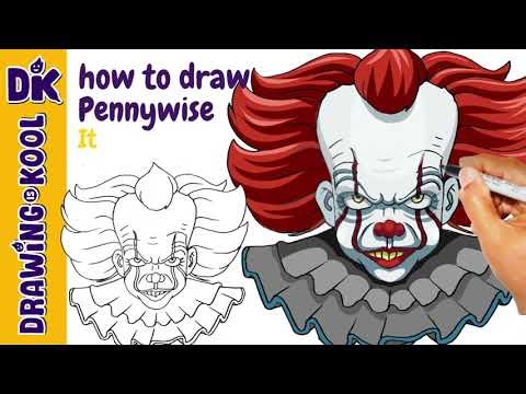 How To Draw Pennywise | It #halloween2025 #scary