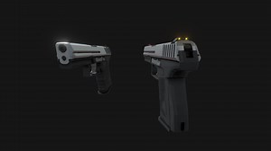 Low poly p2000 - 3D model by Victorcstr