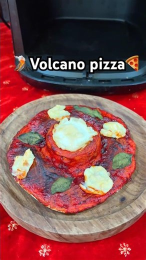 🌋volcano pizza recipe🍕 #pizza #shorts #food #volcano #volcanoids#zoo #youtubeshorts #pizzalover