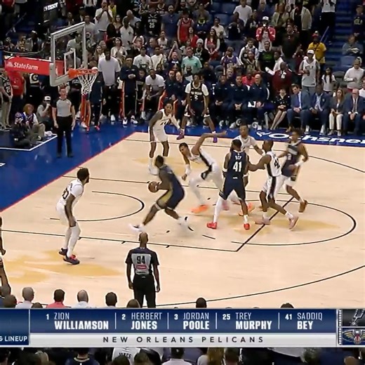 1.1M views · 21K reactions | Zion POSTERIZES Wemby on the FIRST PLAY of the game  (via NBA) | Basketball Forever | Facebook