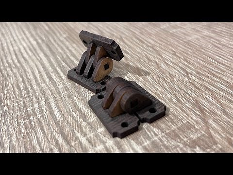 Wooden Hinge Assembling - Laser Cut Hinge DIY