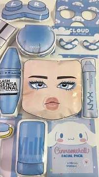 #roblox #로블록스 #skincare #asmr #makeup #squishy #satisfying #paperdiy