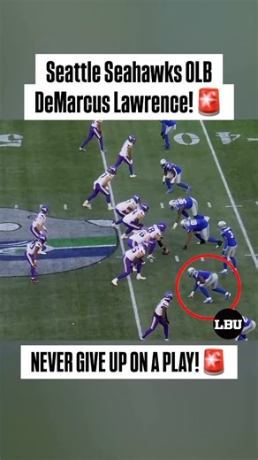 Linebackers University™ on Instagram: "Seattle Seahawks OLB DeMarcus Lawrence!!!🚨🚨🚨 Never give up on a play!😤🔥 @tanklawrence #linebacker #linebackers #linebackerdrills #linebackertraining #linebackercoach #linebackeruniversity #linebackersuniversity #LBU #LB"