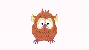 Download animation,cartoon,video ,footage, movement, dancing owl for free