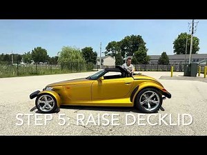 Prowler Convertible Top Demo | Simple Step-by-Step Instructions #plymouth #chrysler #prowler #demo