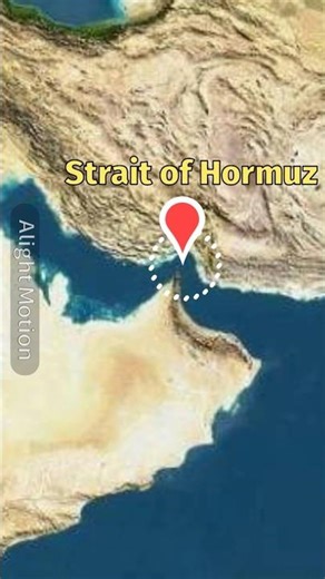 33 kilometre gap can affect your life 🧬.. strait of hormuz