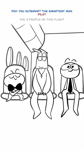 1.4K views · 30 reactions | 3 People on The plane.藍 . . . #funnyvideos #comedy #funnymoments #animes #anime #viral | Animations Guy | Facebook