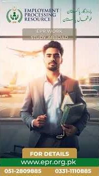 Study Abroad with Work Permit | Apply Through EPR | Work & Study Overseas 🌍🎓