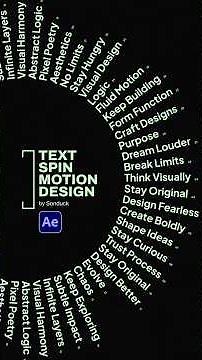 Make Motion Graphic Typography Carousels in After Effects