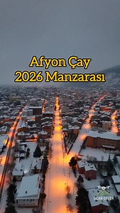 Afyon Çay yeni yıla böyle uyandı. Herkese iyi seyirler. Daha fazlası için takip etmeyi unutmayın. #drone #keşfet #afyonkarahisar #manzara #kış | Uçar Gezer