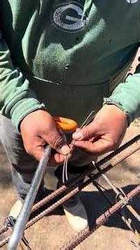 Amarre pata de gallina #trabajo #construccion #tutorial #tips