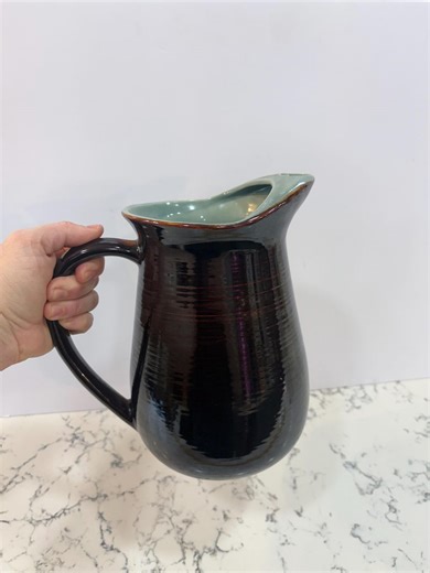Vintage Red Wing Pottery Village Green Ice Lip Pitcher. 9.5in Tall - Etsy