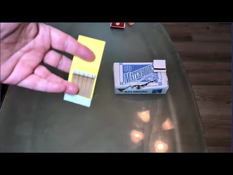 TRICK: How Use Paper Matchbook to LIGHT Without Touching Flame (Public Service Announcement Bonus :)