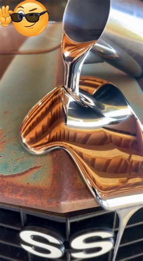 Rusty! Pitted! Damaged! Liquid chrome pour!!!#bjcolacino #chrome #exoticcars #cars