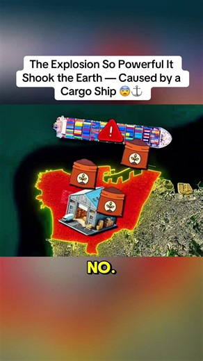 The Explosion So Powerful It Shook the Earth — Caused by a Cargo Ship 😨⚓ #geography