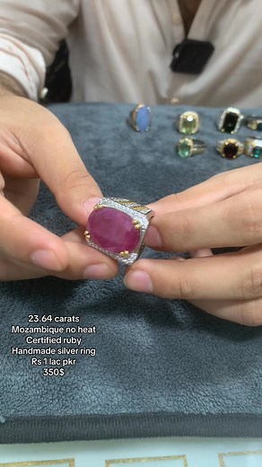 16K views · 507 reactions | Certified 23.63 carats ruby from Mozambique ❤️ | Zubair Ali gems | Facebook