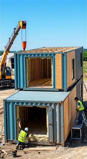 Modular Container House Construction Timelapse