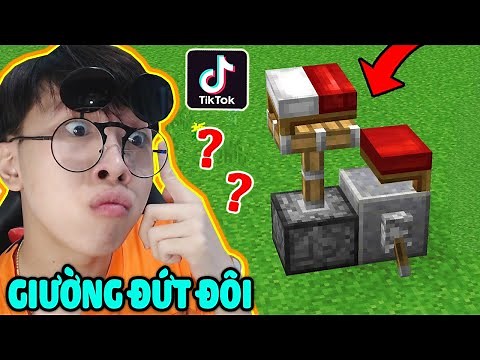 Khó Hiểu Thật Sự Luôn 🤔 - VINH THỬ NGHIỆM CÁC VIDEO TIKTOK MINECRAFT TRIỆU VIEW (Phần 19)