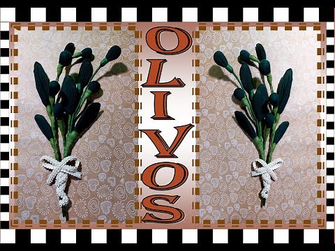 How to make an olive branch. Easy ideas with few materials.