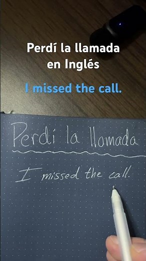 Perdí la llamada en Inglés | Aprende a decir ‘I missed the call’ #esl #aprenderinglés
