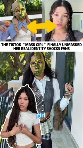 Tik Tok's mask girl finally got exposed! #influencer #viral #mask #fyp | mask girl