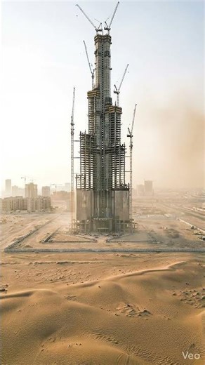 The birth of a skyscraper. 🏙️✨ #Architecture #ConstructionTimelapse #CivilEngineering