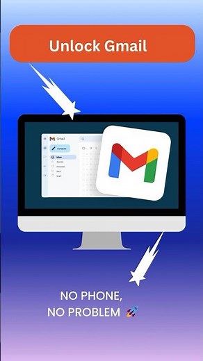 Unlock Gmail: No Phone, No Problem! 2023 Guide 🚀 without Phone Verification? {New 2023} #shorts