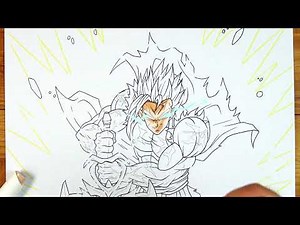 Coloring an epic Saiyan Design in Real Time