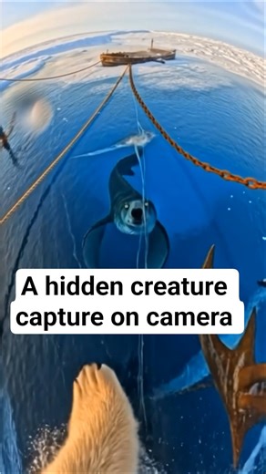 Polar Bear Camera Captures a Strange Creature Under Ice! 😱❄️