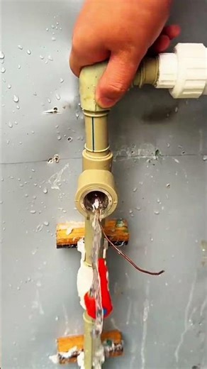 Water flows through PVC pipe, crisp rhythm of morning hydro craft