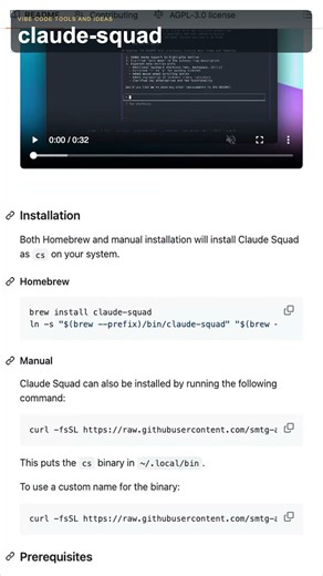 Claude Squad manages multiple terminal coding agents at once #github #opensource