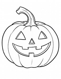Jack-o-lantern Coloring Page, Coloring Page, Halloween, Pumpkin Coloring, Digital Download, Pdf, Printable, Halloween Coloring, Cute Pumpkin - Etsy Canada