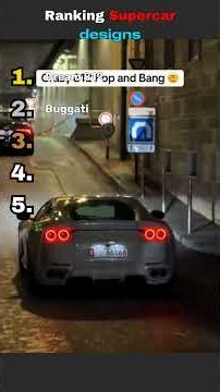 Ranking supercar designs #driving #poweroutput #automobile